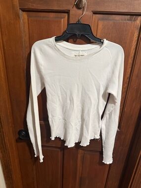 Free People Easy Does It Long Sleeve Tee Size M